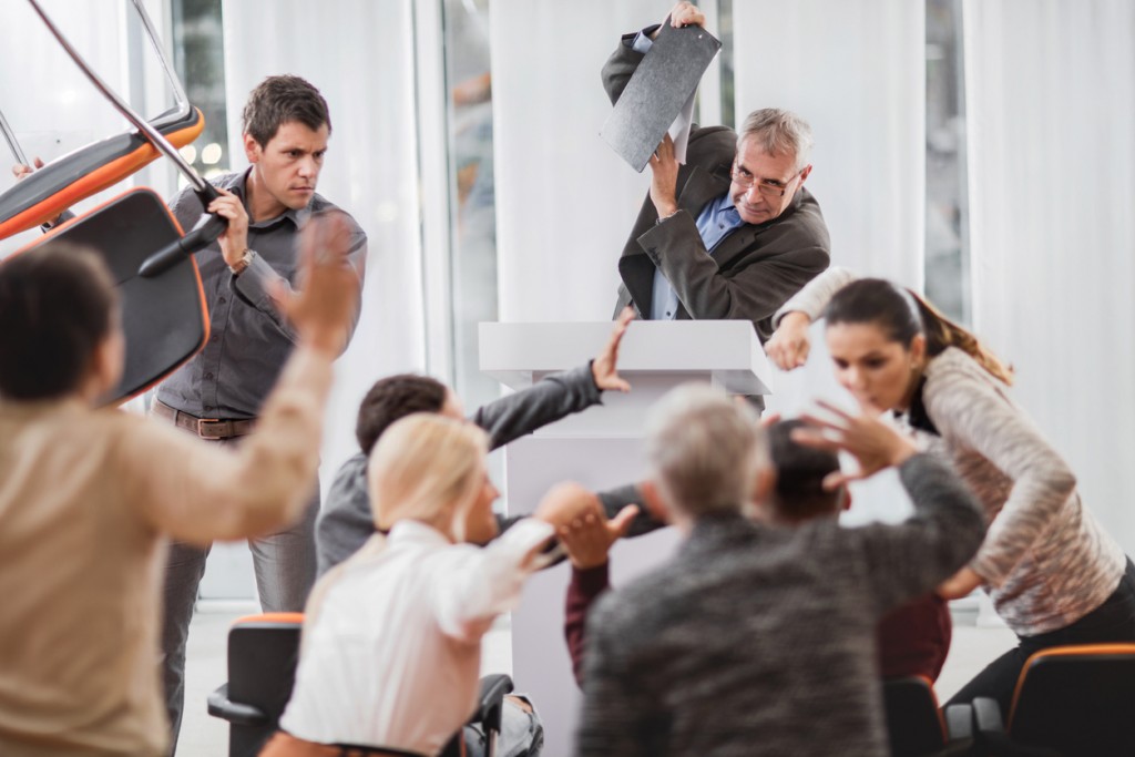 How to handle a hostile audience member